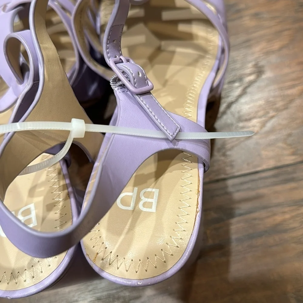 NEW! BP Purple Amaya Fisherman Platform Sandals - Size 10 🏎️
